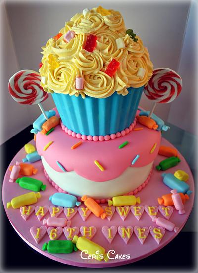 Sweet 16th cake - Cake by Ceri's Cakes