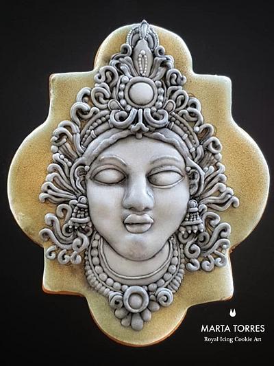 My grey/black stone Cookie - MAGNIFICENT BANGLADESH - AN ART CAKE COLLABORATION - Cake by The Cookie Lab  by Marta Torres