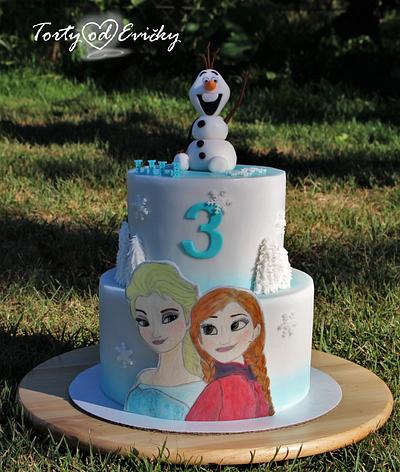 Frozen - Cake by Cakes by Evička