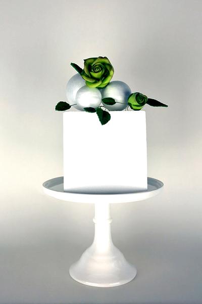 Square and Roses - Cake by Le RoRo Cakes
