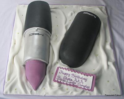 M.A.C. Lipstick Cake - Cake by Favoured Cakes