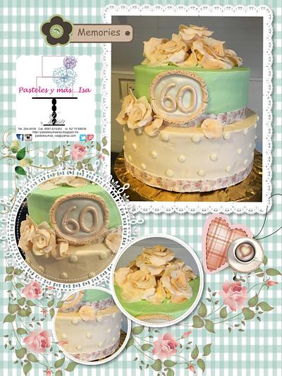 SHABBY CHIC 60TH - Cake by Pastelesymás Isa
