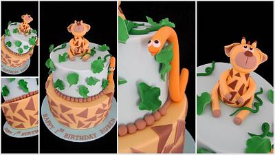 First Birthday Jungle Cake - Cake by Veronika