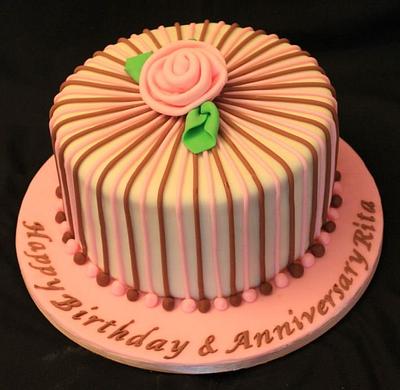 Pretty Birthday/Anniversary cake - Cake by Natalie Alt