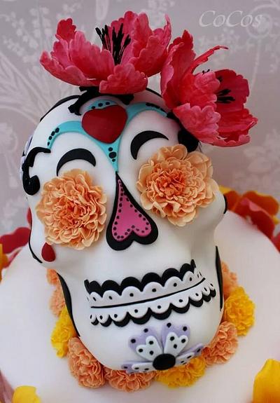 Day of the dead sugar skull cake  - Cake by Lynette Brandl