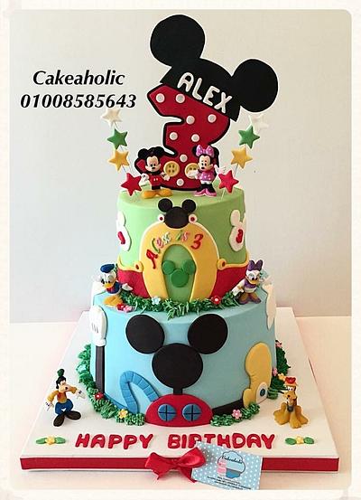 Mickey Mouse club cake - Cake by Cakeaholic22