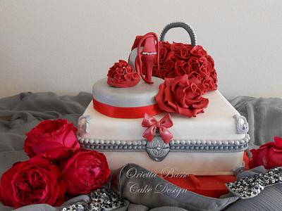 La donna in rosso - Cake by Orietta Basso
