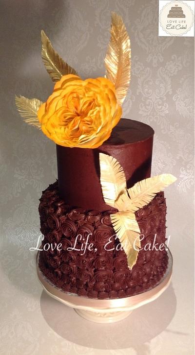 Chocolate wedding cake - Cake by Love Life Eat Cake by Michele Walters