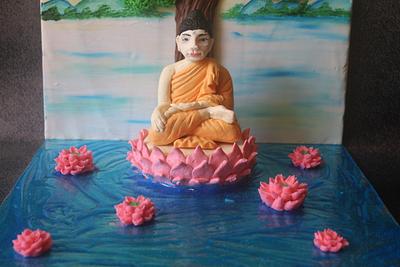 Lord Buddha - Beautiful Srilanka Collaboration - Cake by Sumerucreations