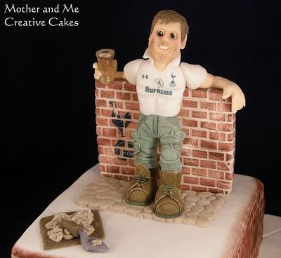 Bricklayer Football Supporter - Cake by Mother and Me Creative Cakes