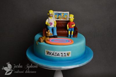 The Simpsons Cake - Cake by JarkaSipkova