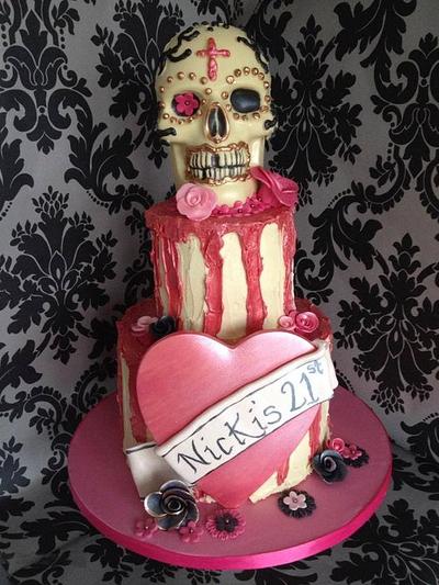 Chocolate Skull Cake - Cake by Frantastic Cakes