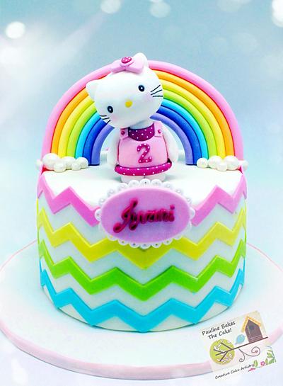 Over The Rainbow With Hello Kitty! - Cake by Pauline Soo (Polly) - Pauline Bakes The Cake!