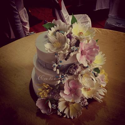 wedding cake  - Cake by cakeavaganza