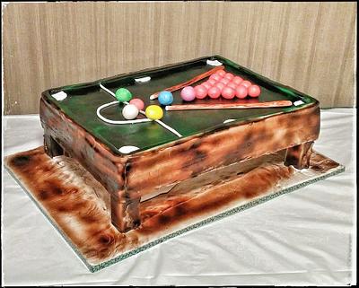 Snooker Table cake - Cake by Danijela Lilchickcupcakes