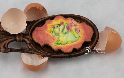 The Reluctant Dragon Cookie Art Lesson 🐉🥚🗡️ - Cake by Bobbie