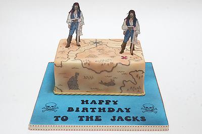 Jack Sparrow - double trouble - Cake by The Chain Lane Cake Co.