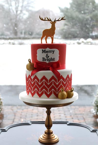 Merry & Bright Christmas Cake - Cake by Elisabeth Palatiello