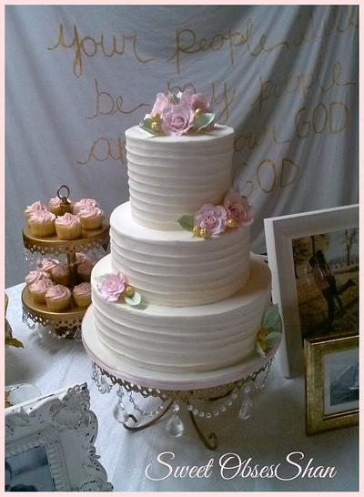Rachel's Wedding - Cake by Sweet ObsesShan