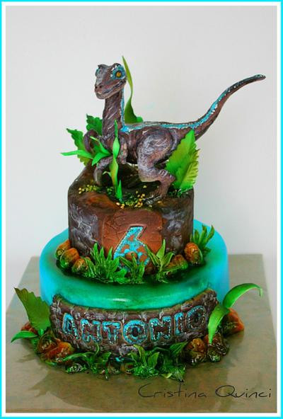 Blue dinosaur cake - Cake by Cristina Quinci