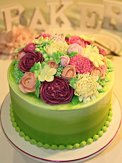 Buttercream flower cake  - Cake by Flavia De Angelis