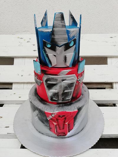Transformers Optimus Prime cake - Cake by Torte by Amina Eco