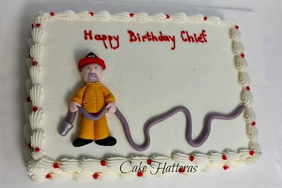Happy Birthday Chief!  - Cake by Donna Tokazowski- Cake Hatteras, Martinsburg WV