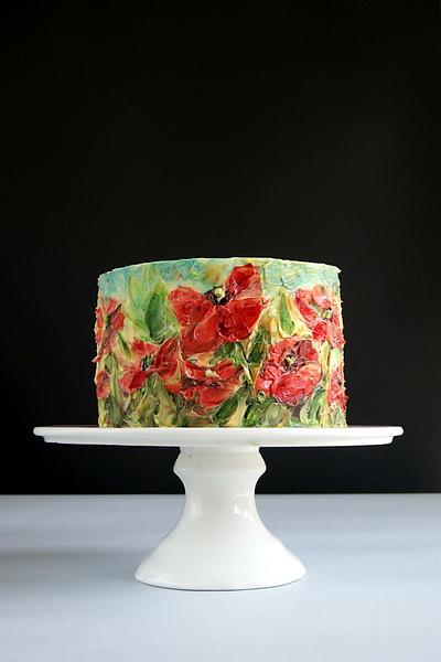 Poppies  - Cake by Katarzynka