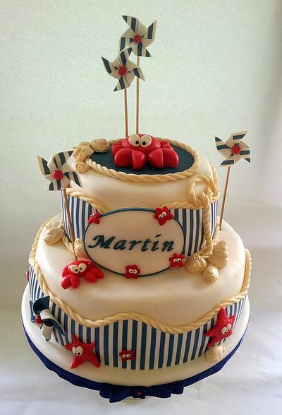 Martin's Christening  - Cake by  Michela Barocci - Sugar Artist 