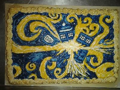 Exploding TARDIS - Cake by Erika Lynn Cain