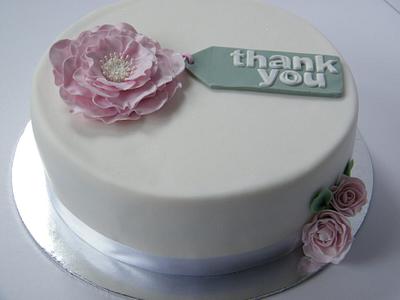 Thank You Cake - Cake by Nicolette Pink