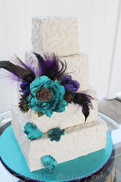 Peacock & Pearl - Cake by Kendra