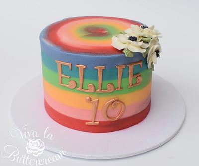 Ellie's Rainbow - Cake by vivalabuttercream
