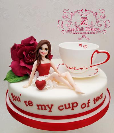 you are my cup of tea - Cake by Zee Chik Designs