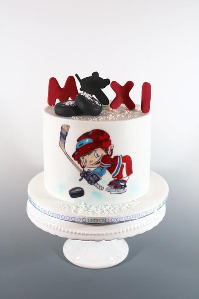 Little hockey player - Cake by tomima
