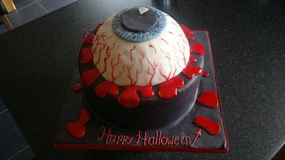 Halloween Eyeball Cake - Cake by K Cakes