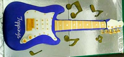 Guitar cake - Cake by toppings