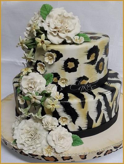 Zebra Leopard Design - Cake by Tascha's Cakes