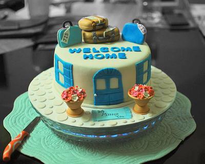 WELCOME HOME CAKE!!! - Cake by Niha Naina