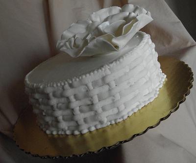 Make It Wedding Cake-'ish' - Cake by Rene'