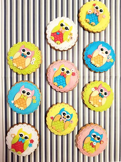 Happy little owls - Cake by DI ART