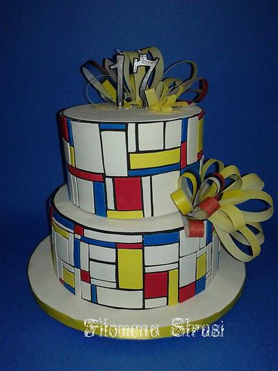 Piet Mondrian  cake - Cake by Filomena