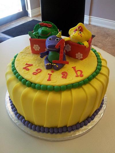 Barney and Friends - Cake by JenStirk