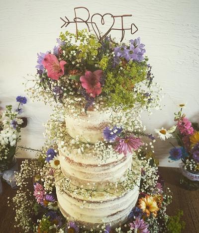 Rustic wedding cake  - Cake by Andrias cakes scarborough