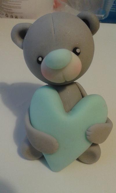 fondant teddybear - Cake by CoooLcakes