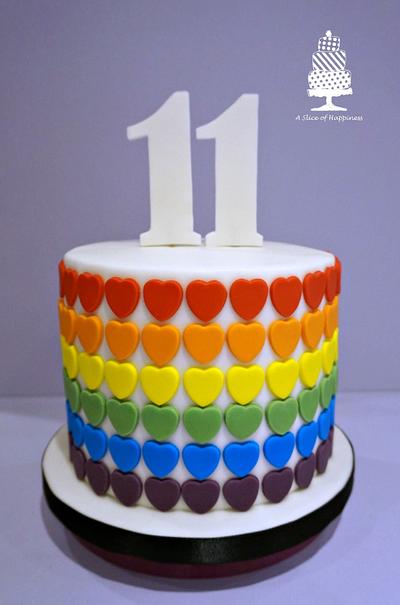 Rainbow Cake - Cake by Angela - A Slice of Happiness