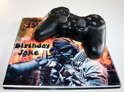Play station controller cake - Cake by Alison Lee