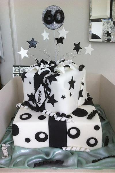 Black and white parcel - Cake by Sue