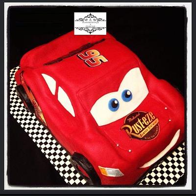 Lightning McQueen - Cake by Sugar Bake Boutique