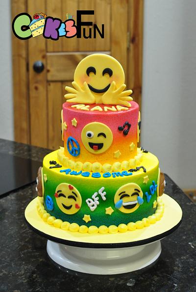 Emoji Birthday Cake - Cake by Cakes For Fun